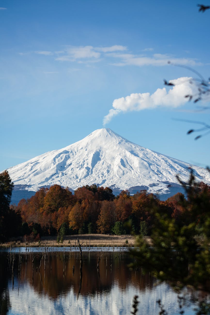 villarrica mountain in chile